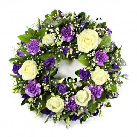 Wreath SYM - purple/white